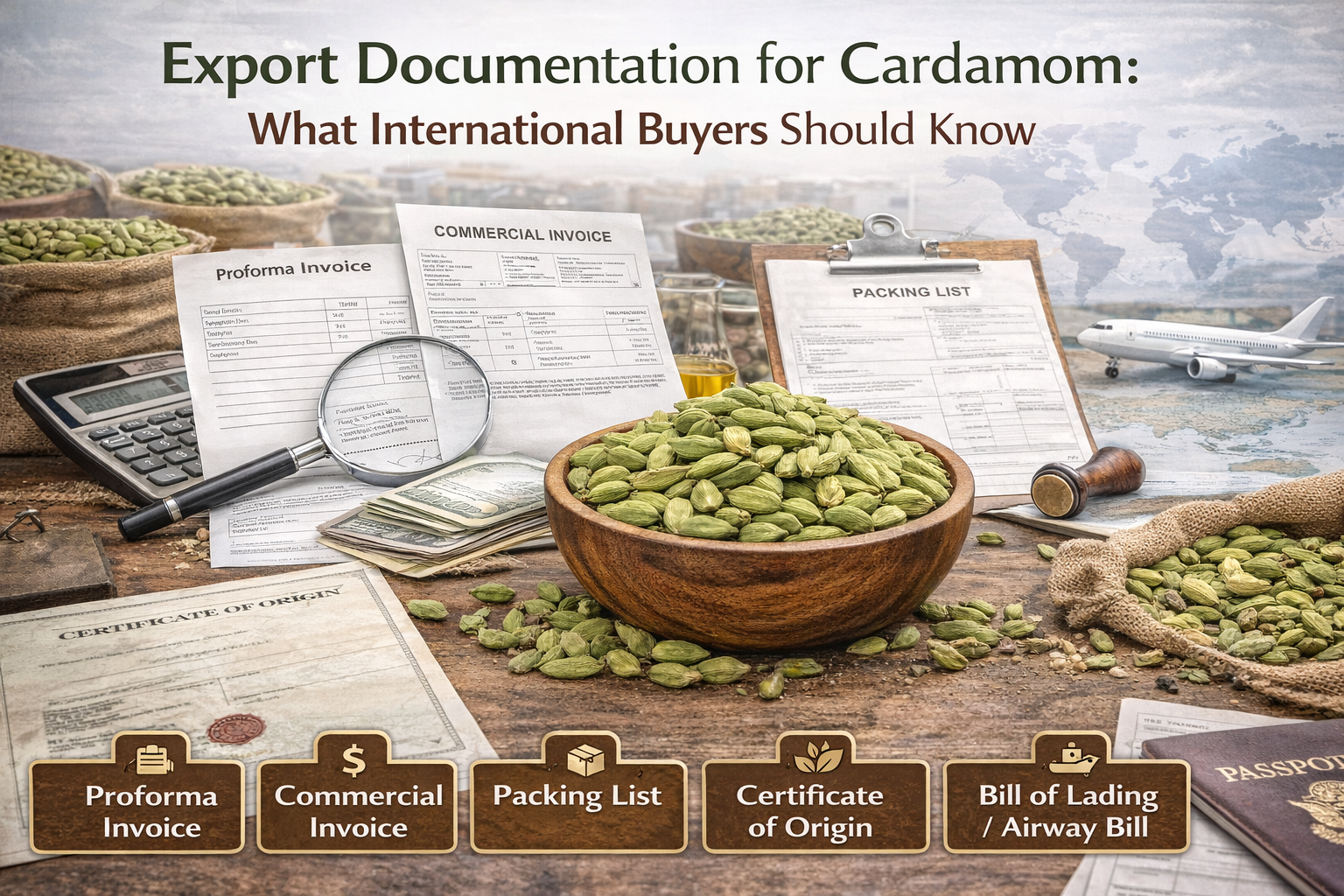 Export Documentation for Cardamom